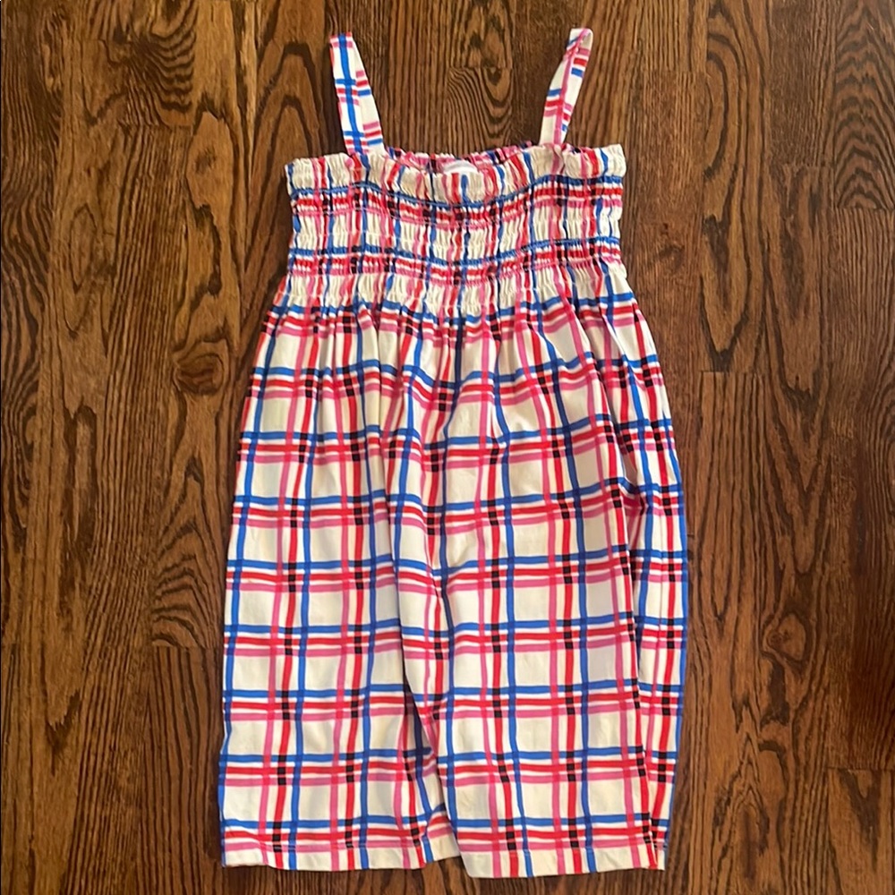 Hanna Andersson Kids Dress in Red and Blue Check